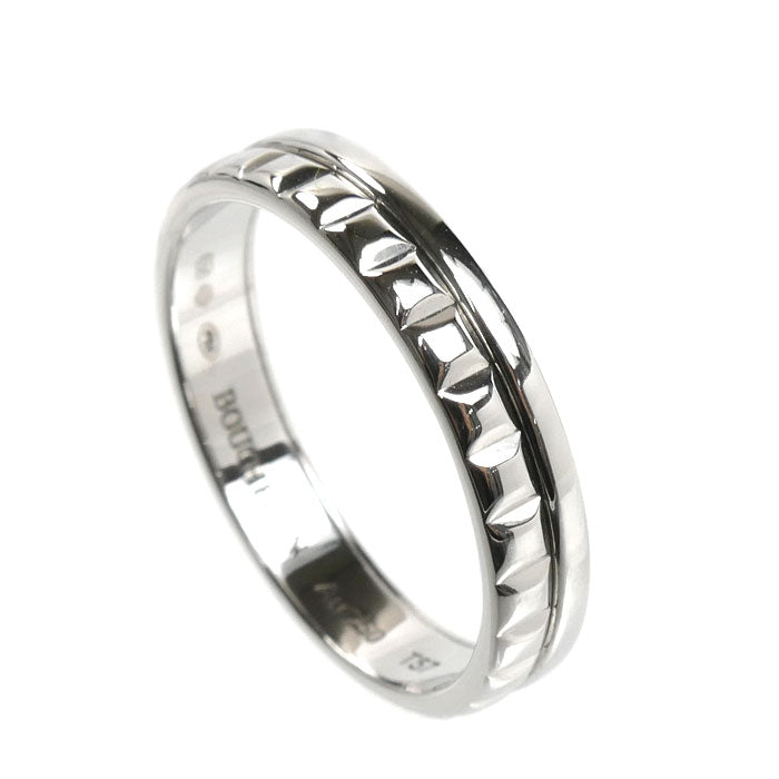Boucheron ブシュロン K18WG ホワイトゴールド キャトル ラディアント ハーフ リング・指輪 JAL00250 16.5号 57 4.6g レディース【中古】【美品】
