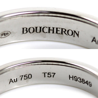 Boucheron ブシュロン K18WG ホワイトゴールド キャトル ラディアント ハーフ リング・指輪 JAL00250 16.5号 57 4.6g レディース【中古】【美品】