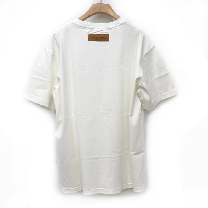 LOUIS VUITTON ルイ・ヴィトン LVステッチプリント 半袖Ｔシャツ ホワイト RM212Q NPG HLY42W XL 21AW メンズ【中古】