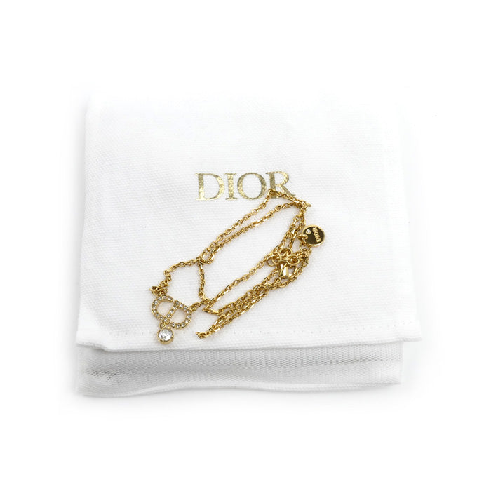 Dior ディオール メタル Petit CD ネックレス N2890WOMCY_D03S 6.0g 38～42cm レディース【中古】