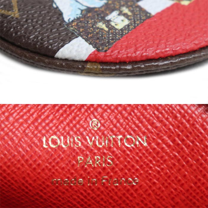 LOUIS VUITTON ルイ・ヴィトン ポルトモネ・ロン 2017年 クリスマス限定 コインケース モノグラム M62088 TA3197 レディース【中古】【美品】