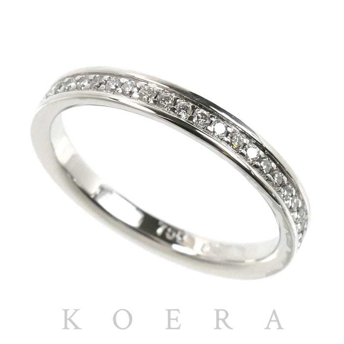 K18WG ホワイトゴールド フルエタニティ リング・指輪 ダイヤモンド0.30ct 11号 2.4g レディース【中古】【美品】
