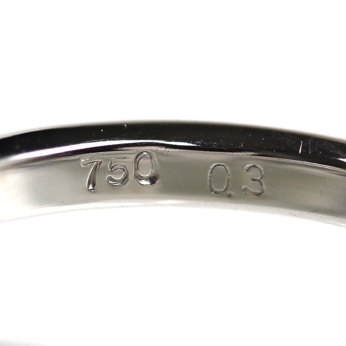 K18WG ホワイトゴールド フルエタニティ リング・指輪 ダイヤモンド0.30ct 11号 2.4g レディース【中古】【美品】