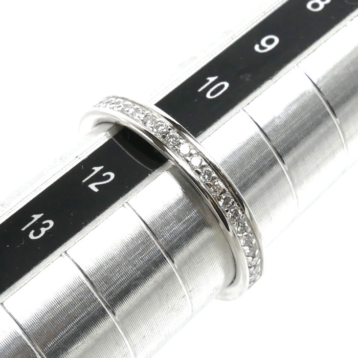 K18WG ホワイトゴールド フルエタニティ リング・指輪 ダイヤモンド0.30ct 11号 2.4g レディース【中古】【美品】