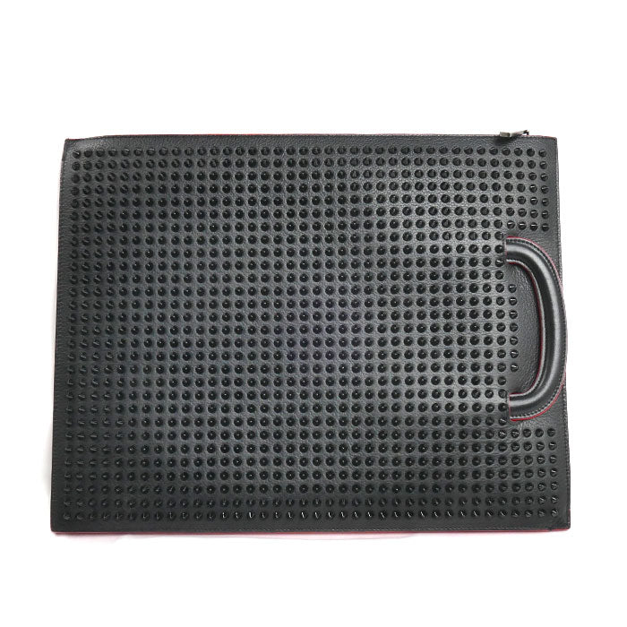 Christian Louboutin クリスチャンルブタン トリックトラック ラージ ハンドバッグ ブラック 1165084 2Wayバッグ メンズ【中古】