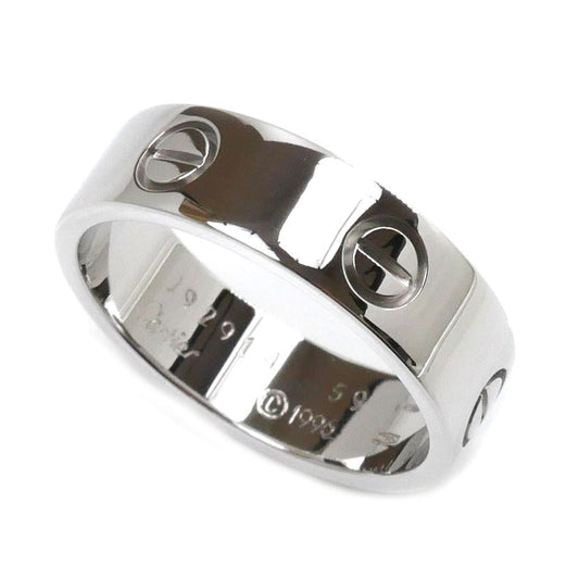 CARTIER カルティエ K18WG ホワイトゴールド ラブリング リング・指輪 18号 59 8.8g ユニセックス【中古】【美品】