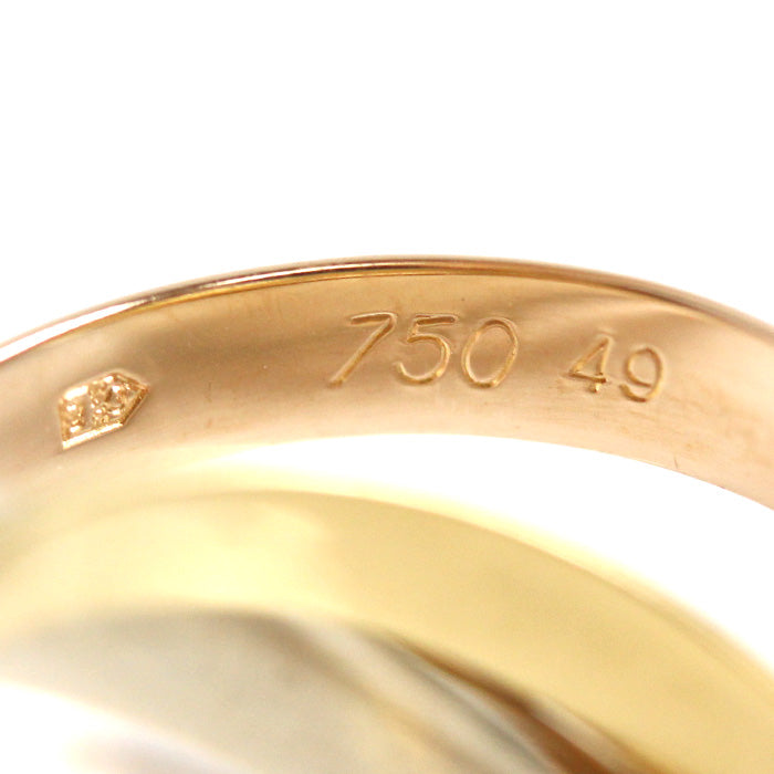CARTIER カルティエ K18YG/PG/WG must de Cartier トリニティ リング・指輪 9号 49 6.8g レディース【中古】