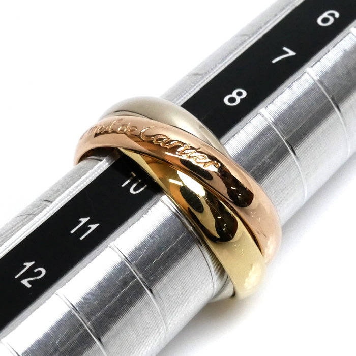 CARTIER カルティエ K18YG/PG/WG must de Cartier トリニティ リング・指輪 9号 49 6.8g レディース【中古】