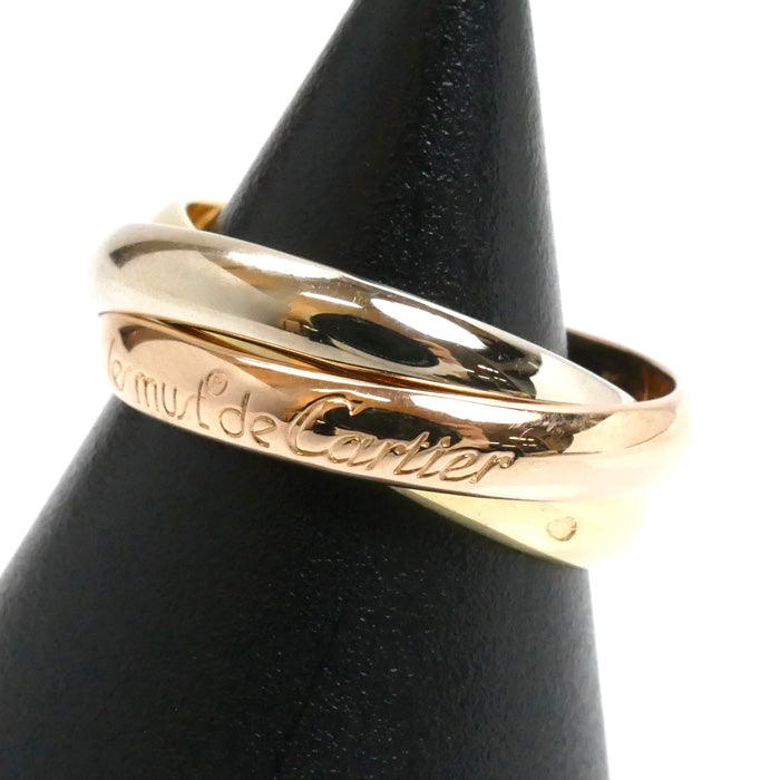 CARTIER カルティエ K18YG/PG/WG must de Cartier トリニティ リング・指輪 16.5号 57 9.3g ユニセックス【中古】【美品】