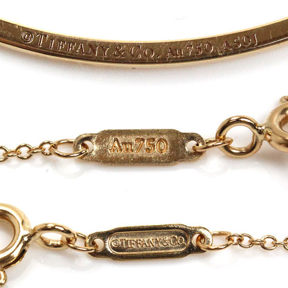 TIFFANY&Co. ティファニー K18PG ピンクゴールド Tスマイル スモール ネックレス 74956963 ダイヤモンド 2.6g 40/45cm レディース【中古】【美品】