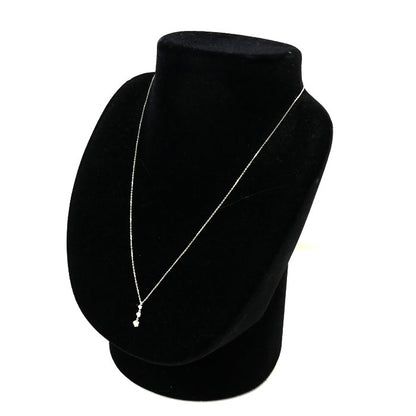 4℃ ヨンドシー K18WG ホワイトゴールド ネックレス ダイヤモンド 1.8g 38～42cm レディース【中古】