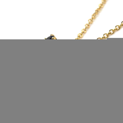 TIFFANY&Co. ティファニー K18YG イエローゴールド シェル ネックレス サファイア 3.6g 47cm レディース【中古】【美品】