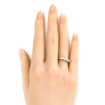 MIKIMOTO ミキモト Pt950プラチナ リング・指輪 ダイヤモンド0.27ct 9.5号 3.4g 一文字 縦爪 レディース【中古】【美品】