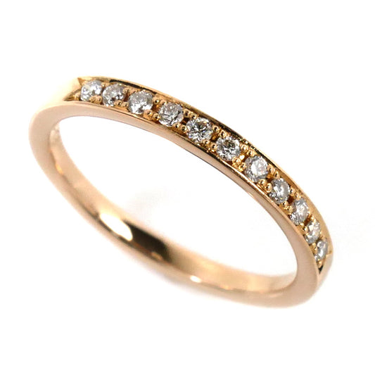 4℃ ヨンドシー K18PG ピンクゴールド ハーフエタニティ リング・指輪 ダイヤモンド 8号 1.8g レディース【中古】