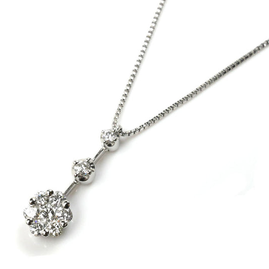 Vendome Aoyama ヴァンドーム青山 Pt950プラチナ Pt850プラチナ ネックレス ベネチアン ダイヤモンド0.41ct 4g 40.5cm レディース【中古】【美品】