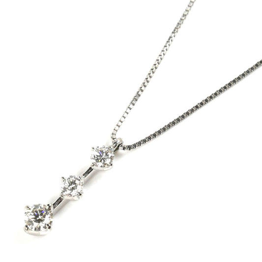 Vendome Aoyama ヴァンドーム青山 Pt950プラチナ Pt850プラチナ ネックレス ベネチアン ダイヤモンド0.4ct 3.1g 40cm レディース【中古】