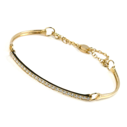 Vendome Aoyama ヴァンドーム青山 K18YG イエローゴールド ブレスレット ダイヤモンド0.50ct 5.8g 16cm レディース【中古】