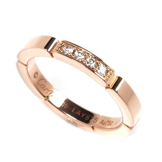 CARTIER カルティエ K18PG ピンクゴールド マイヨンパンテール 4Pダイヤ リング・指輪 B4080549 ダイヤモンド 9号 49 3.9g レディース【中古】【美品】