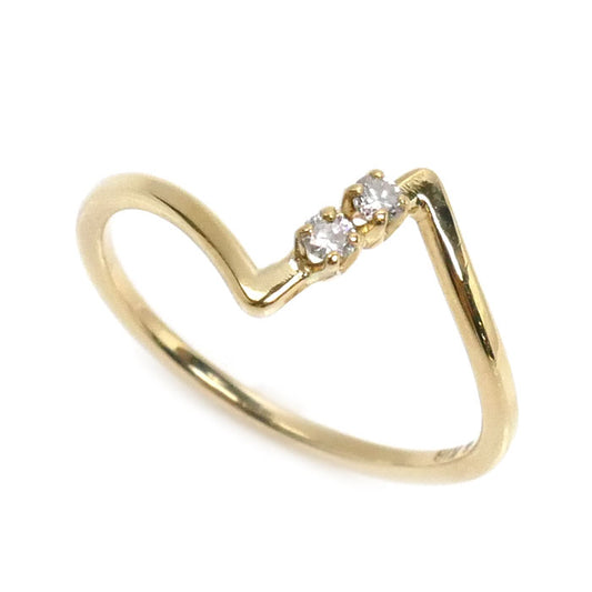 MIKIMOTO ミキモト K18YG イエローゴールド リング・指輪 ダイヤモンド 11号 1.4g レディース【中古】