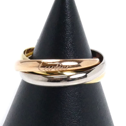 CARTIER カルティエ K18YG イエローゴールド K18WG ホワイトゴールド K18PG トリニティ スモール リング・指輪 B4235155 15号 55 5.5g レディース【中古】