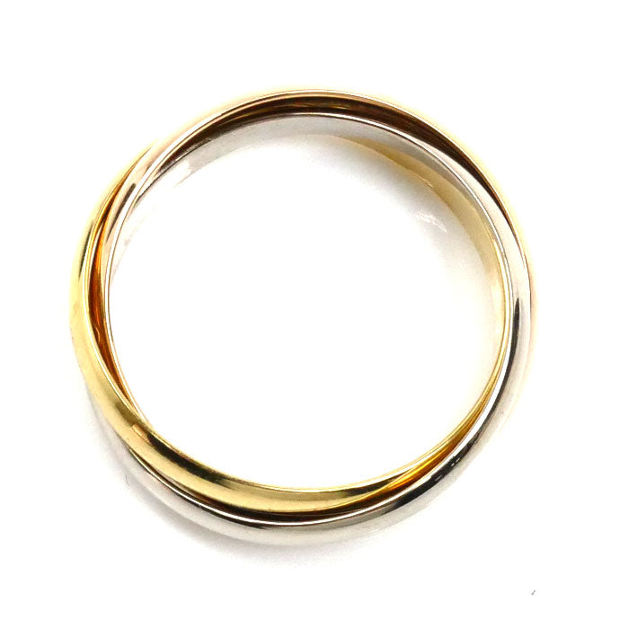 CARTIER カルティエ K18YG イエローゴールド K18WG ホワイトゴールド K18PG トリニティ スモール リング・指輪 B4235155 15号 55 5.5g レディース【中古】