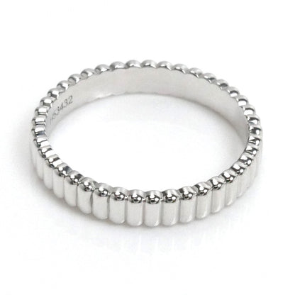 Boucheron ブシュロン K18WG ホワイトゴールド キャトル グログラン スモール リング・指輪 JAL01170 10号 50 2.8g レディース【中古】【美品】