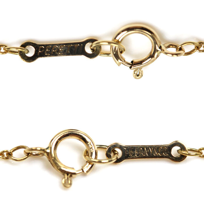 TIFFANY&Co. ティファニー K18YG イエローゴールド バードクロス ネックレス 2.6g 40.5cm レディース【中古】