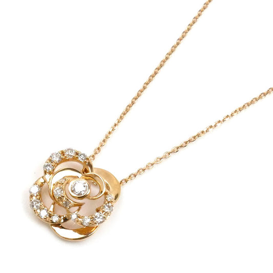 Vendome Aoyama ヴァンドーム青山 K18PG ピンクゴールド クリスティーヌ ネックレス ダイヤモンド0.28ct 3.2g 40cm レディース【中古】