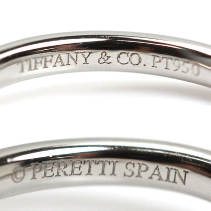 TIFFANY&Co. ティファニー Pt950プラチナ カーブド バンド リング・指輪 60016942 ダイヤモンド 13号 3.4g レディース【中古】【美品】