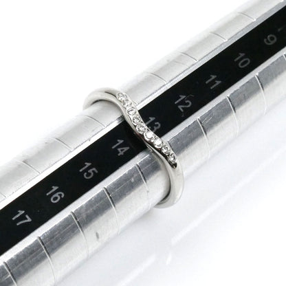 TIFFANY&Co. ティファニー Pt950プラチナ カーブド バンド リング・指輪 60016942 ダイヤモンド 13号 3.4g レディース【中古】【美品】
