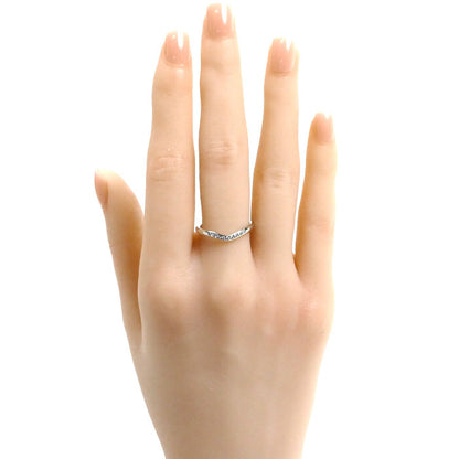 TIFFANY&Co. ティファニー Pt950プラチナ カーブド バンド リング・指輪 60016942 ダイヤモンド 13号 3.4g レディース【中古】【美品】