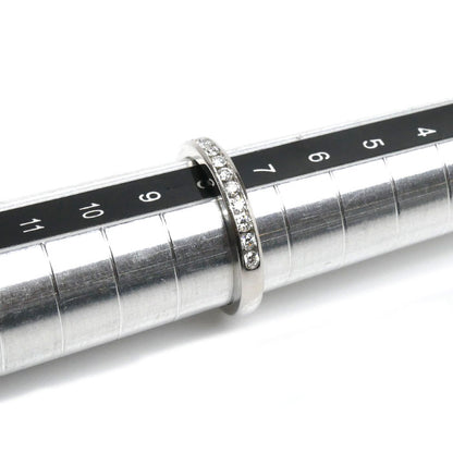 TIFFANY&Co. ティファニー Pt950プラチナ ハーフサークル リング・指輪 ダイヤモンド 8号 3.7g レディース【中古】