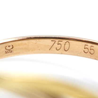 CARTIER カルティエ K18PG ピンクゴールド K18YG イエローゴールド K18WG トリニティ XS リング・指輪 15号 55 3.8g レディース【中古】