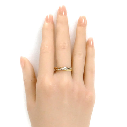 CARTIER カルティエ K18PG ピンクゴールド K18YG イエローゴールド K18WG トリニティ XS リング・指輪 15号 55 3.8g レディース【中古】