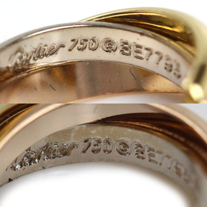 CARTIER カルティエ K18PG ピンクゴールド K18YG イエローゴールド K18WG トリニティ ピアス B8301540 4.6g レディース【中古】【美品】