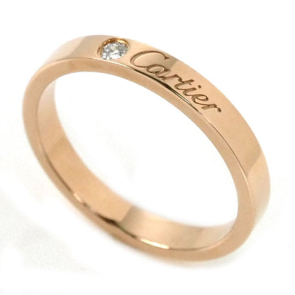 CARTIER カルティエ K18PG ピンクゴールド エングレーブド リング・指輪 B4086456 ダイヤモンド 15.5号 56 3.9g レディース【中古】【美品】