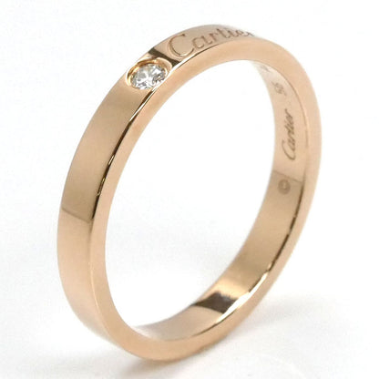 CARTIER カルティエ K18PG ピンクゴールド エングレーブド リング・指輪 B4086456 ダイヤモンド 15.5号 56 3.9g レディース【中古】【美品】