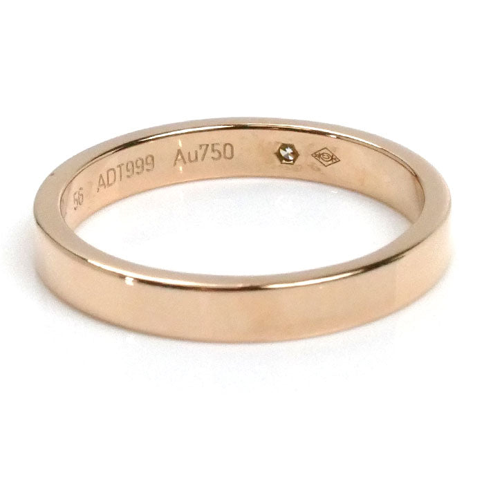 CARTIER カルティエ K18PG ピンクゴールド エングレーブド リング・指輪 B4086456 ダイヤモンド 15.5号 56 3.9g レディース【中古】【美品】