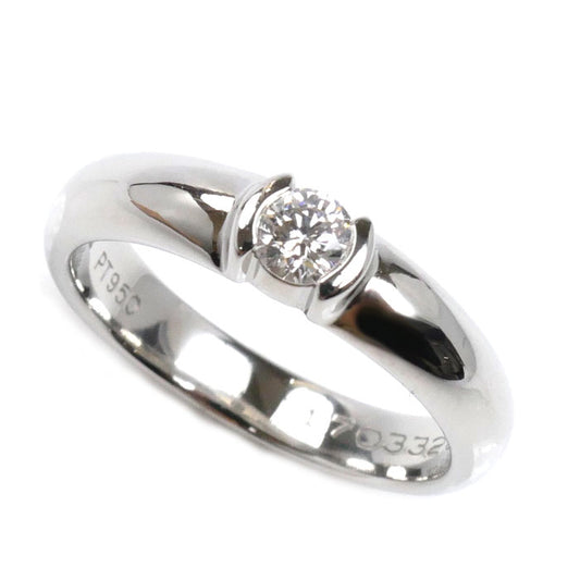TIFFANY&Co. ティファニー Pt950プラチナ ドッツ 1Pダイヤ リング・指輪 ダイヤモンド0.19ct 11.5号 6.6g レディース【中古】【美品】
