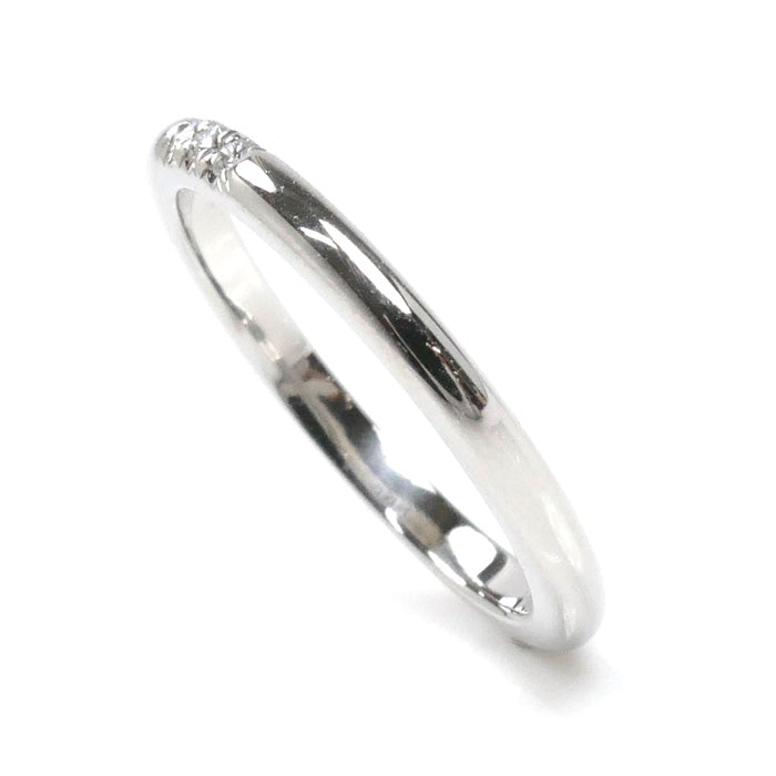 TIFFANY&Co. ティファニー Pt950プラチナ クラシックバンド 3Pダイヤ リング・指輪 61000879 ダイヤモンド 9号 3.2g レディース【中古】【美品】