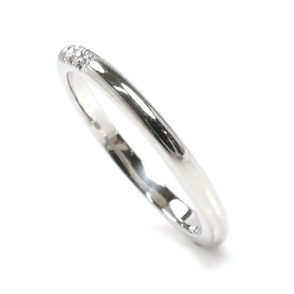 TIFFANY&Co. ティファニー Pt950プラチナ クラシックバンド 3Pダイヤ リング・指輪 61000879 ダイヤモンド 9号 3.2g レディース【中古】【美品】