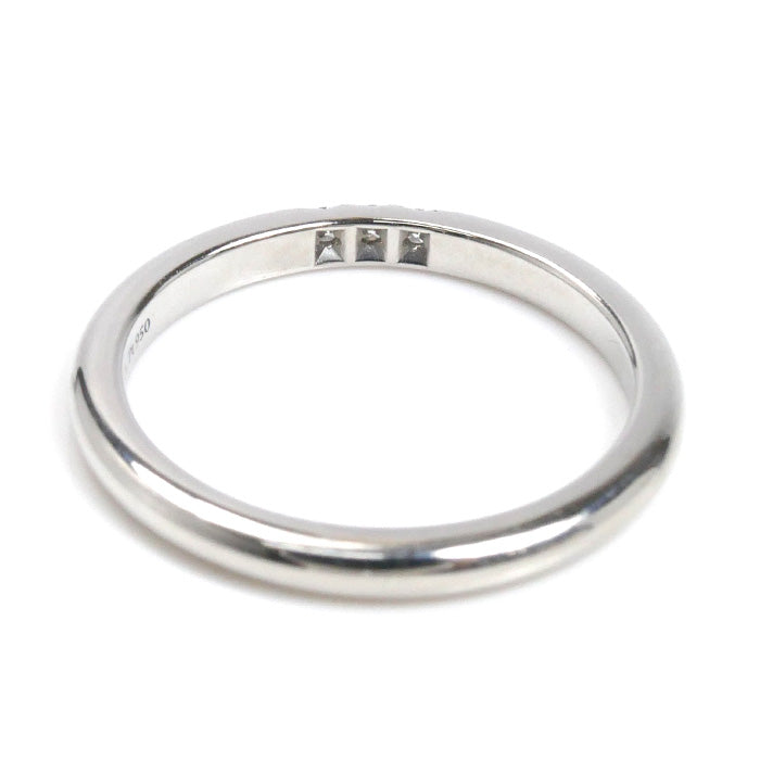 TIFFANY&Co. ティファニー Pt950プラチナ クラシックバンド 3Pダイヤ リング・指輪 61000879 ダイヤモンド 9号 3.2g レディース【中古】【美品】