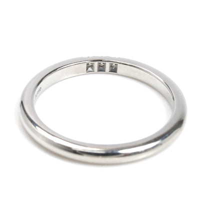 TIFFANY&Co. ティファニー Pt950プラチナ クラシックバンド 3Pダイヤ リング・指輪 61000879 ダイヤモンド 9号 3.2g レディース【中古】【美品】