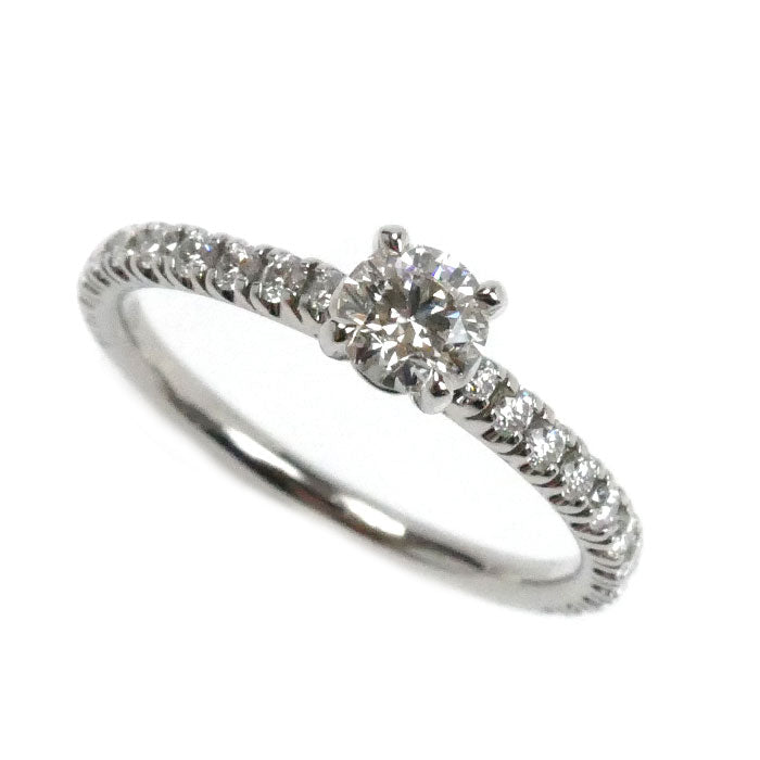 CARTIER カルティエ Pt950プラチナ ソリテール 1895 ハーフエタニティ リング・指輪 ダイヤモンド0.35ct 12号 52 2.9g レディース【中古】【美品】