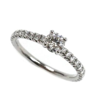 CARTIER カルティエ Pt950プラチナ ソリテール 1895 ハーフエタニティ リング・指輪 ダイヤモンド0.35ct 12号 52 2.9g レディース【中古】【美品】