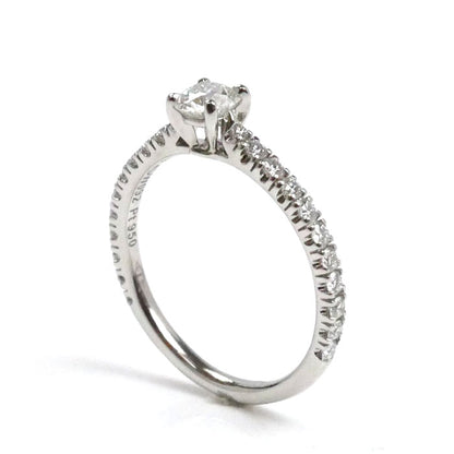 CARTIER カルティエ Pt950プラチナ ソリテール 1895 ハーフエタニティ リング・指輪 ダイヤモンド0.35ct 12号 52 2.9g レディース【中古】【美品】