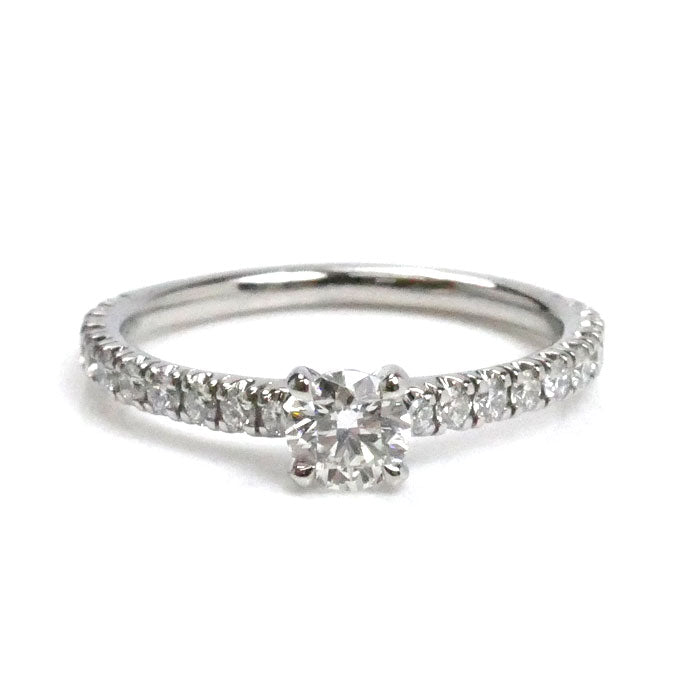 CARTIER カルティエ Pt950プラチナ ソリテール 1895 ハーフエタニティ リング・指輪 ダイヤモンド0.35ct 12号 52 2.9g レディース【中古】【美品】