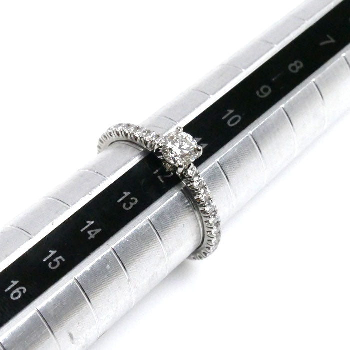 CARTIER カルティエ Pt950プラチナ ソリテール 1895 ハーフエタニティ リング・指輪 ダイヤモンド0.35ct 12号 52 2.9g レディース【中古】【美品】