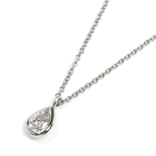 TIFFANY&Co. ティファニー Pt950プラチナ バイザヤード 1Pダイヤ ネックレス 60146410 2.7g 40cm レディース【中古】