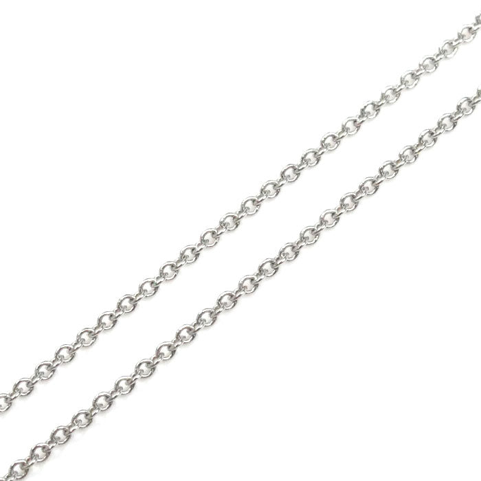 TIFFANY&Co. ティファニー Pt950プラチナ バイザヤード 1Pダイヤ ネックレス 60146410 2.7g 40cm レディース【中古】